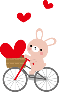 ウサギ　自転車